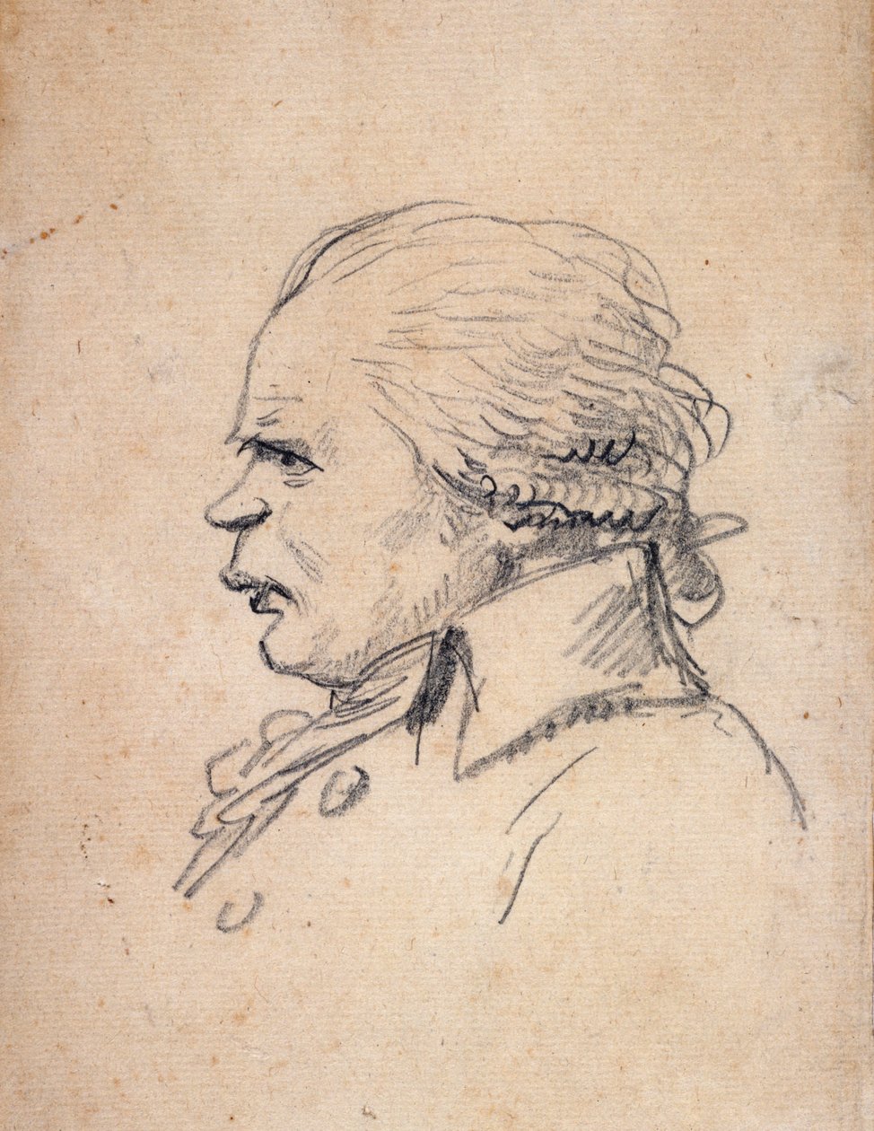 Retrato cargado de Danton (caricatura) de Jacques Louis David