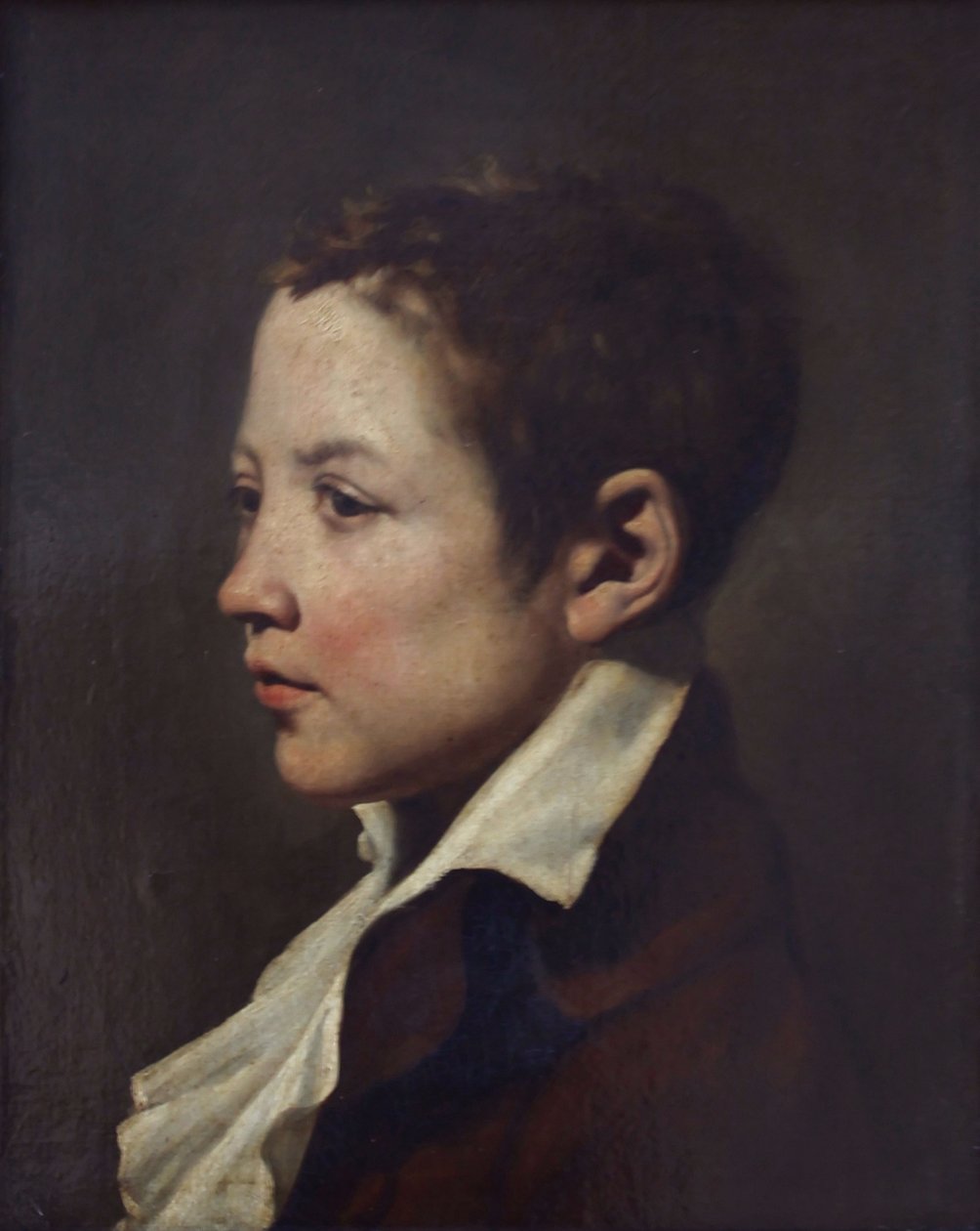Retrato de un joven de Jacques Louis David