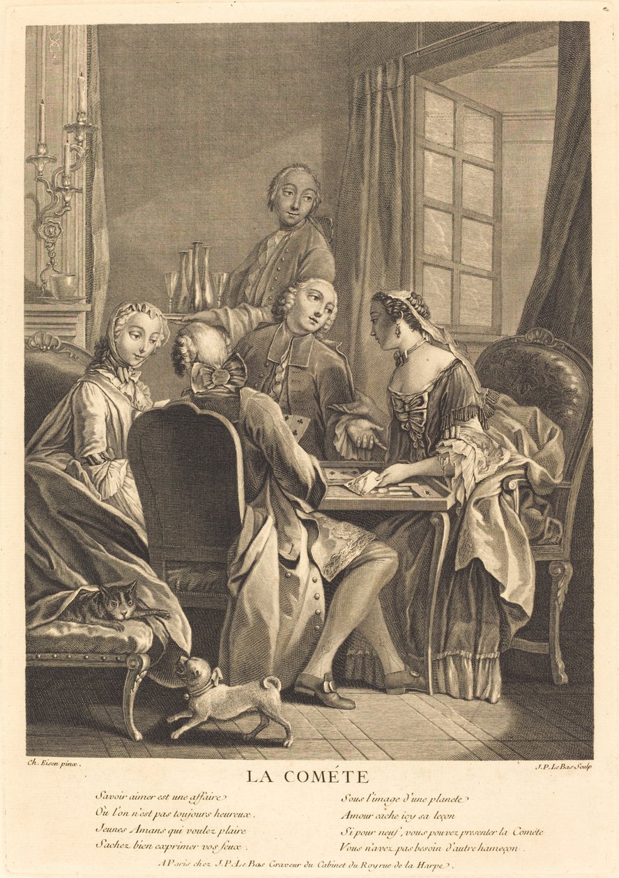 El cometa de Jacques Philippe Le Bas after Charles Eisen