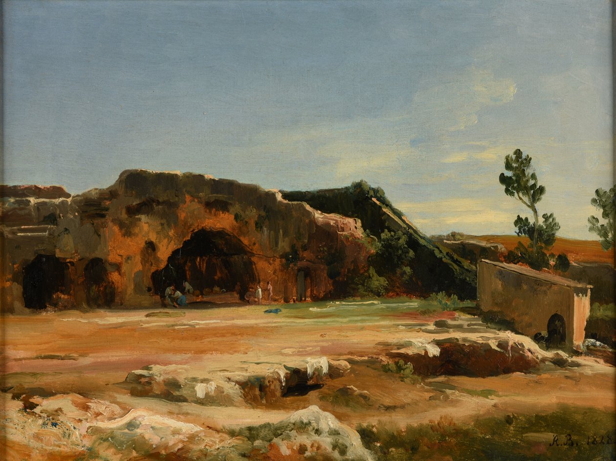 Gruta del Ninfeo (Siracusa) de Jacques Raymond Brascassat