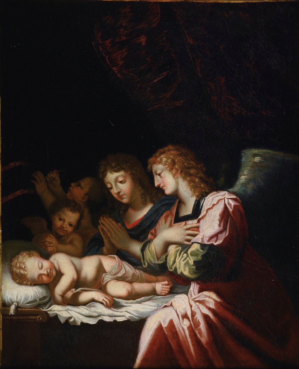 La adoración de los ángeles de Jacques Stella