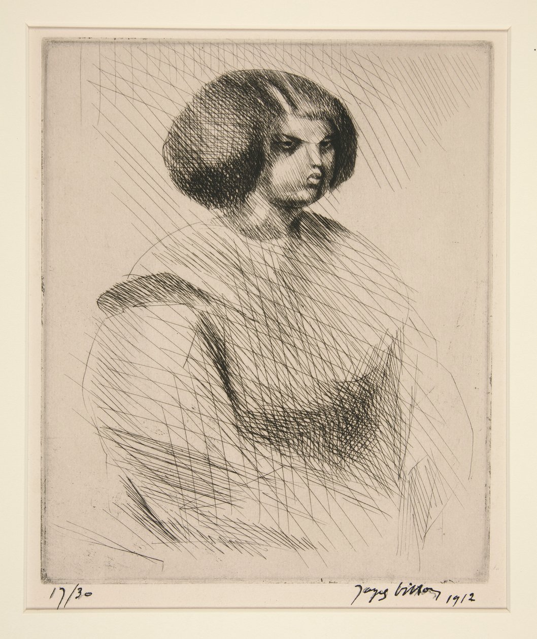 La petite mul? Tresse (mulata joven) de Jacques Villon