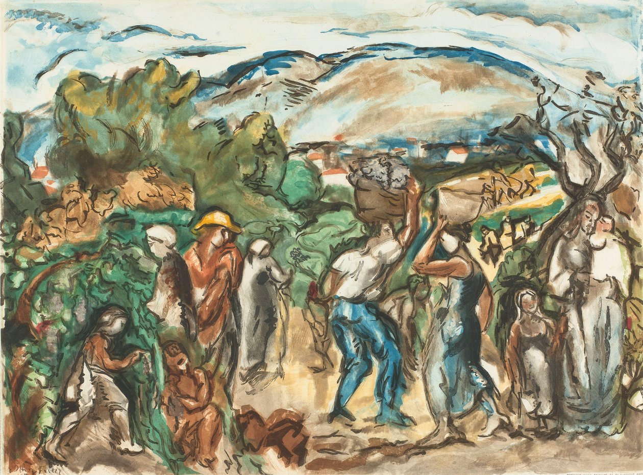 Figuras de cosecha Friesz, Les Vendanges (título original) de Jacques Villon
