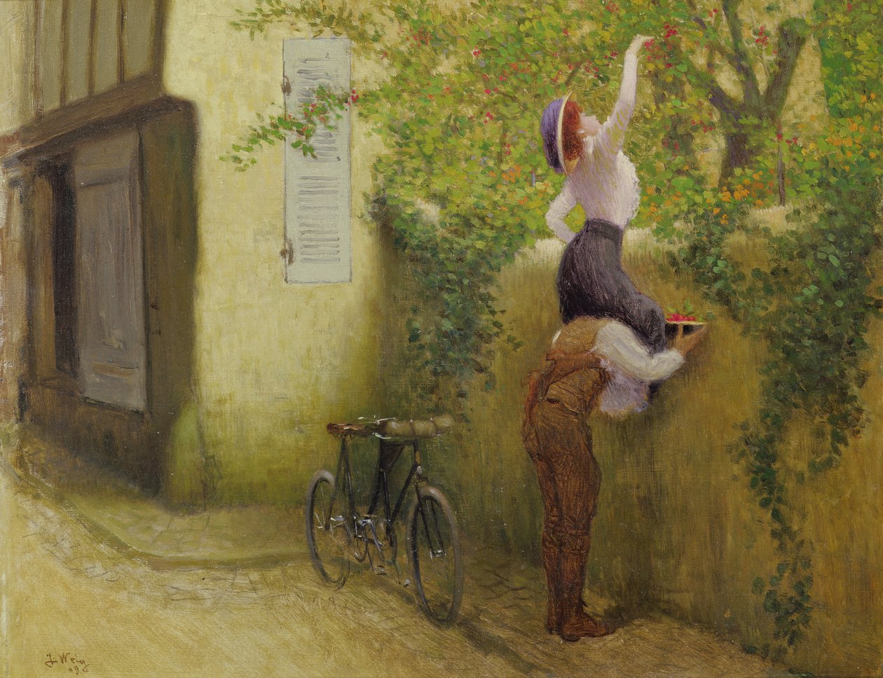 Recolectando ciruelas de Jacques Wely