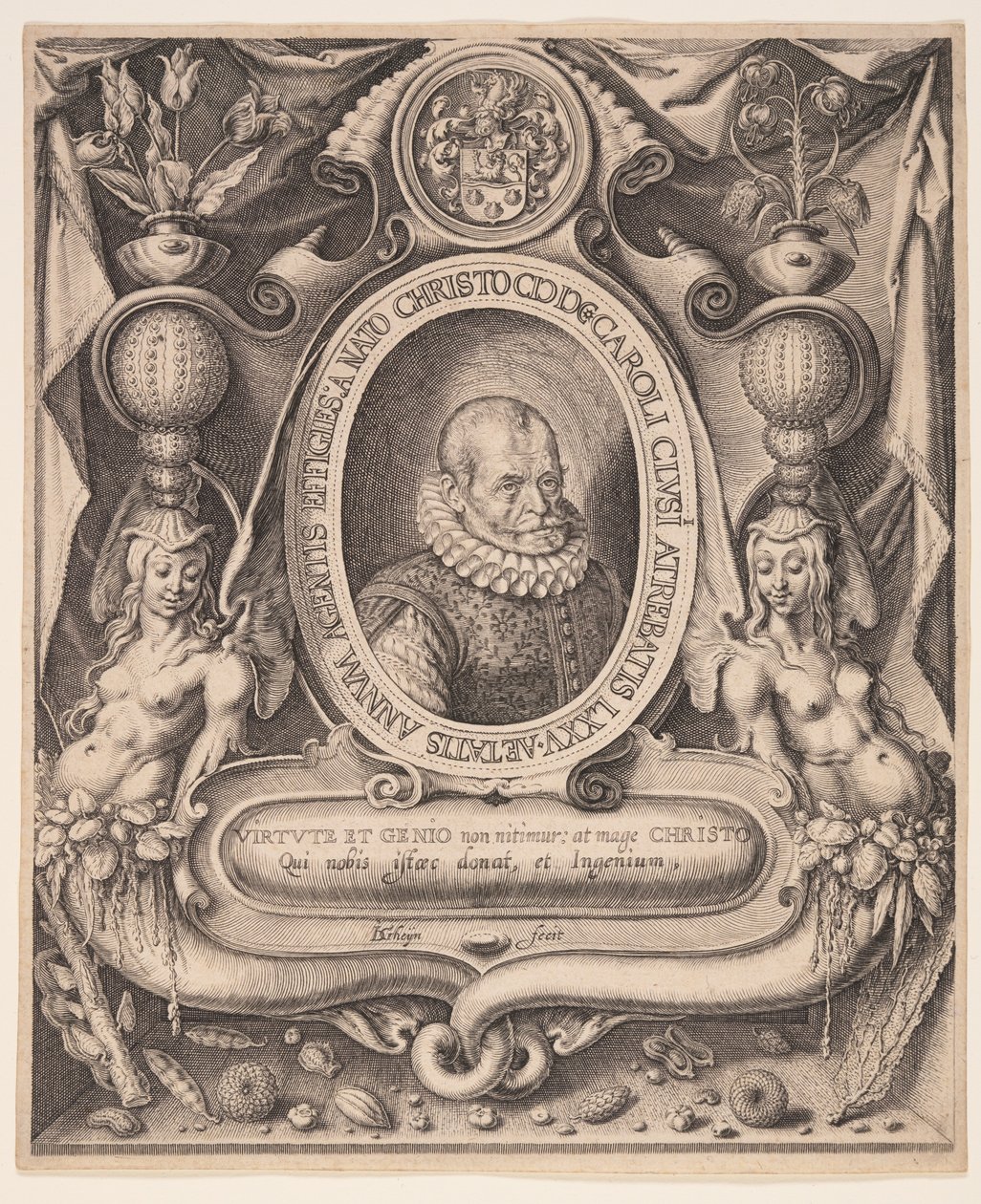Carolus Clusius, médico y botánico de Jacques de Gheyn II