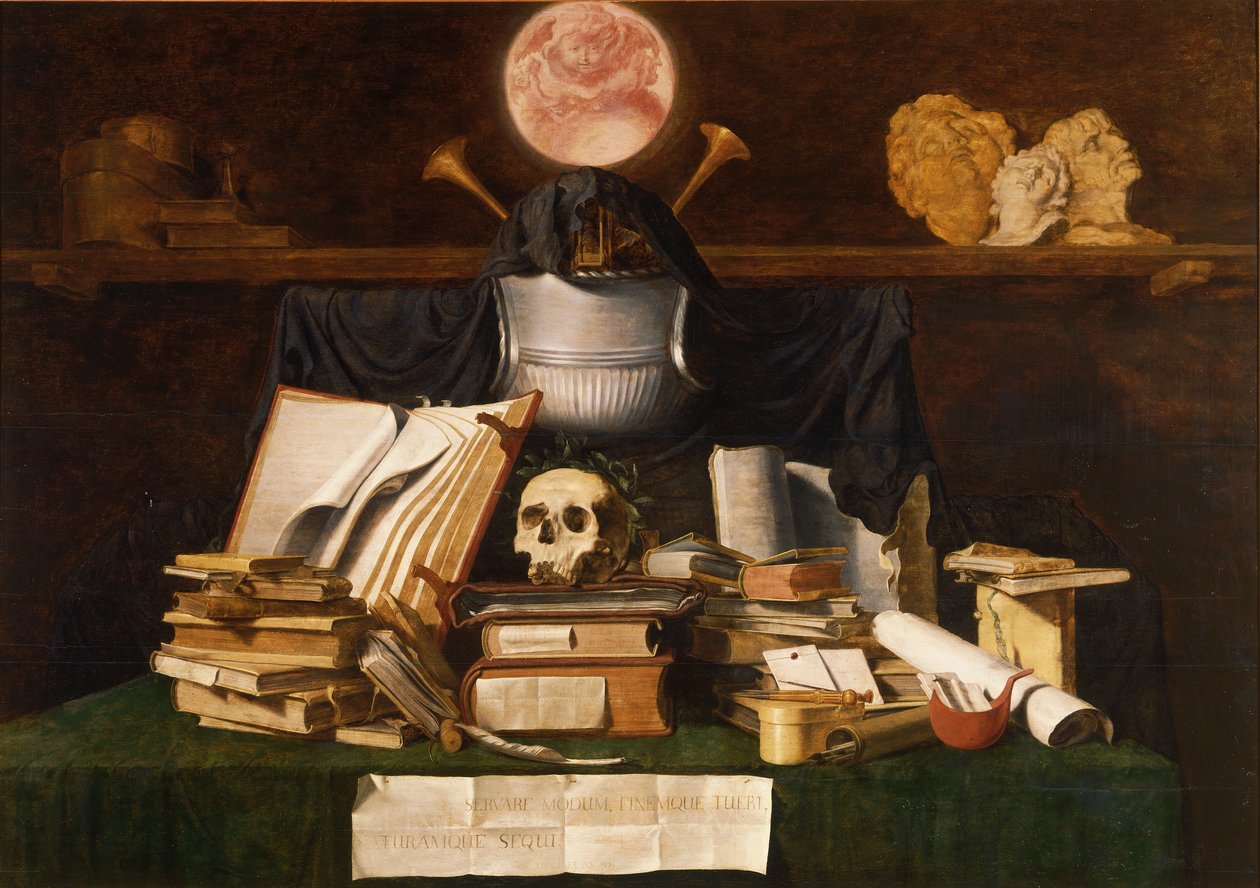 Bodegón de vanitas de Jacques de Gheyn II