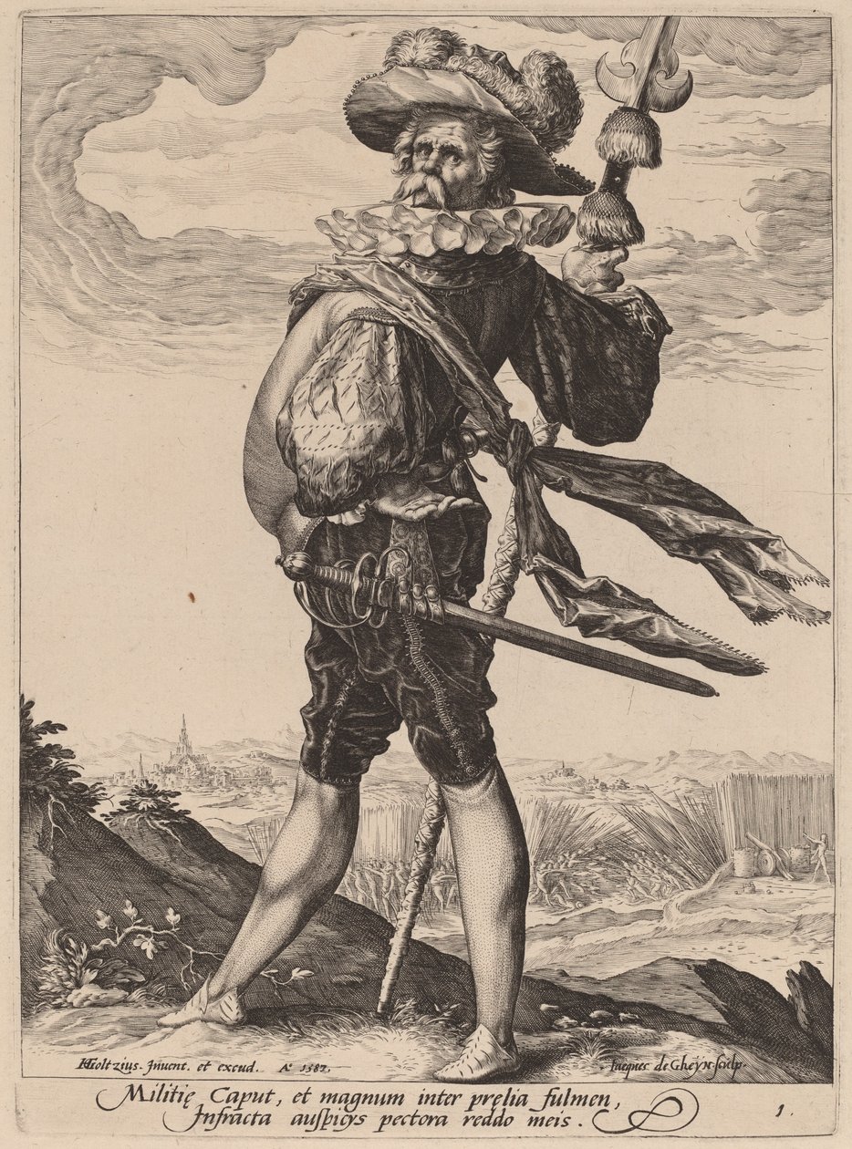 Coronel de Jacques de Gheyn II after Hendrik Goltzius