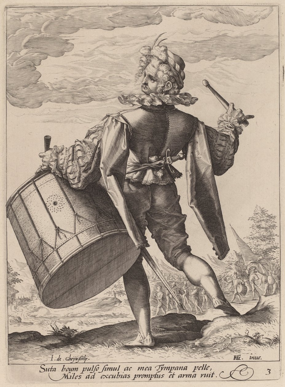 Tamborilero de Jacques de Gheyn II after Hendrik Goltzius