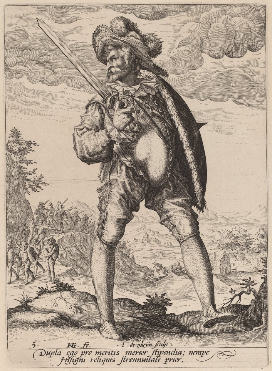 Abanderado de Jacques de Gheyn II after Hendrik Goltzius