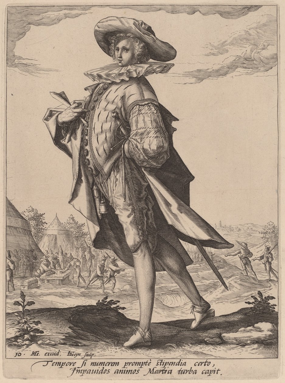 Tesorero de Jacques de Gheyn II after Hendrik Goltzius