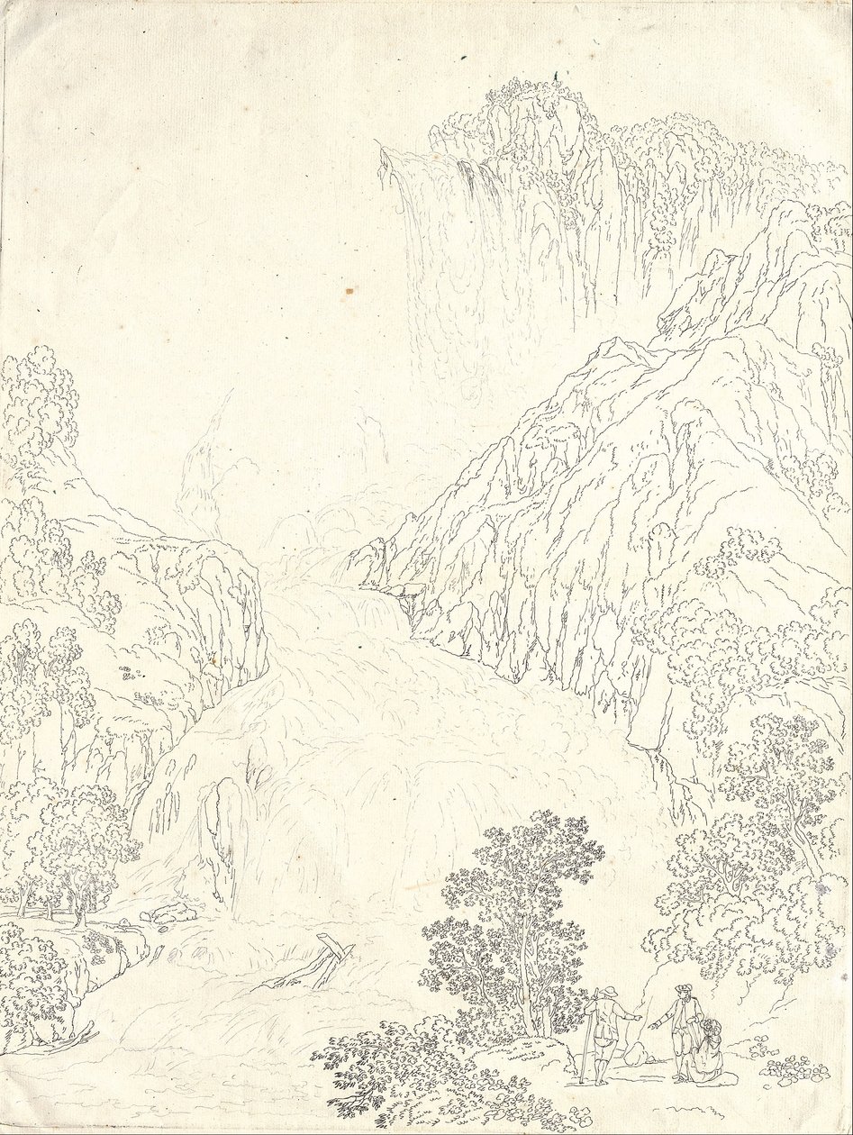 La cascada de Marmore en Terni de Jakob Philipp Hackert