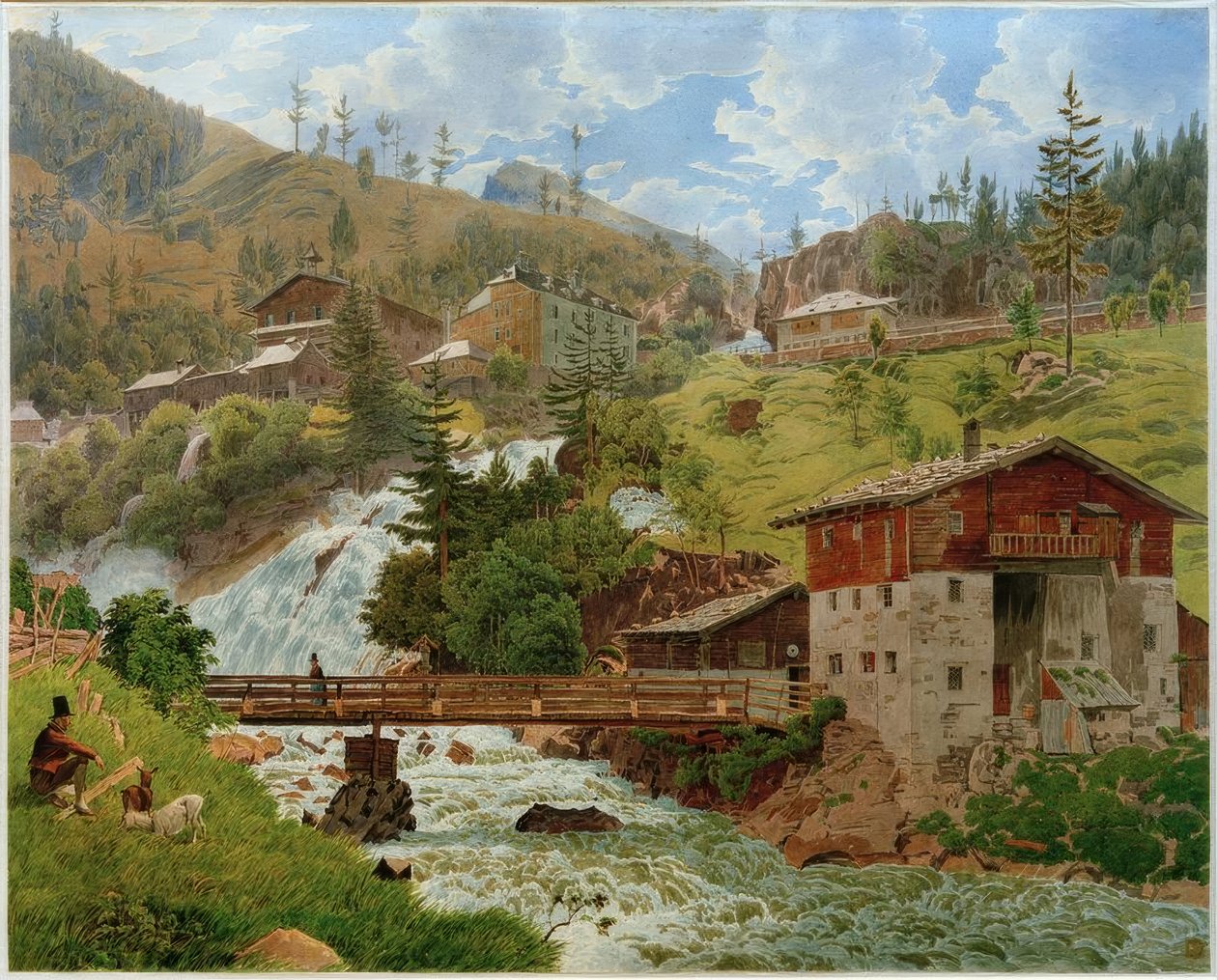 Vista de Bad Gastein de Jakob Alt