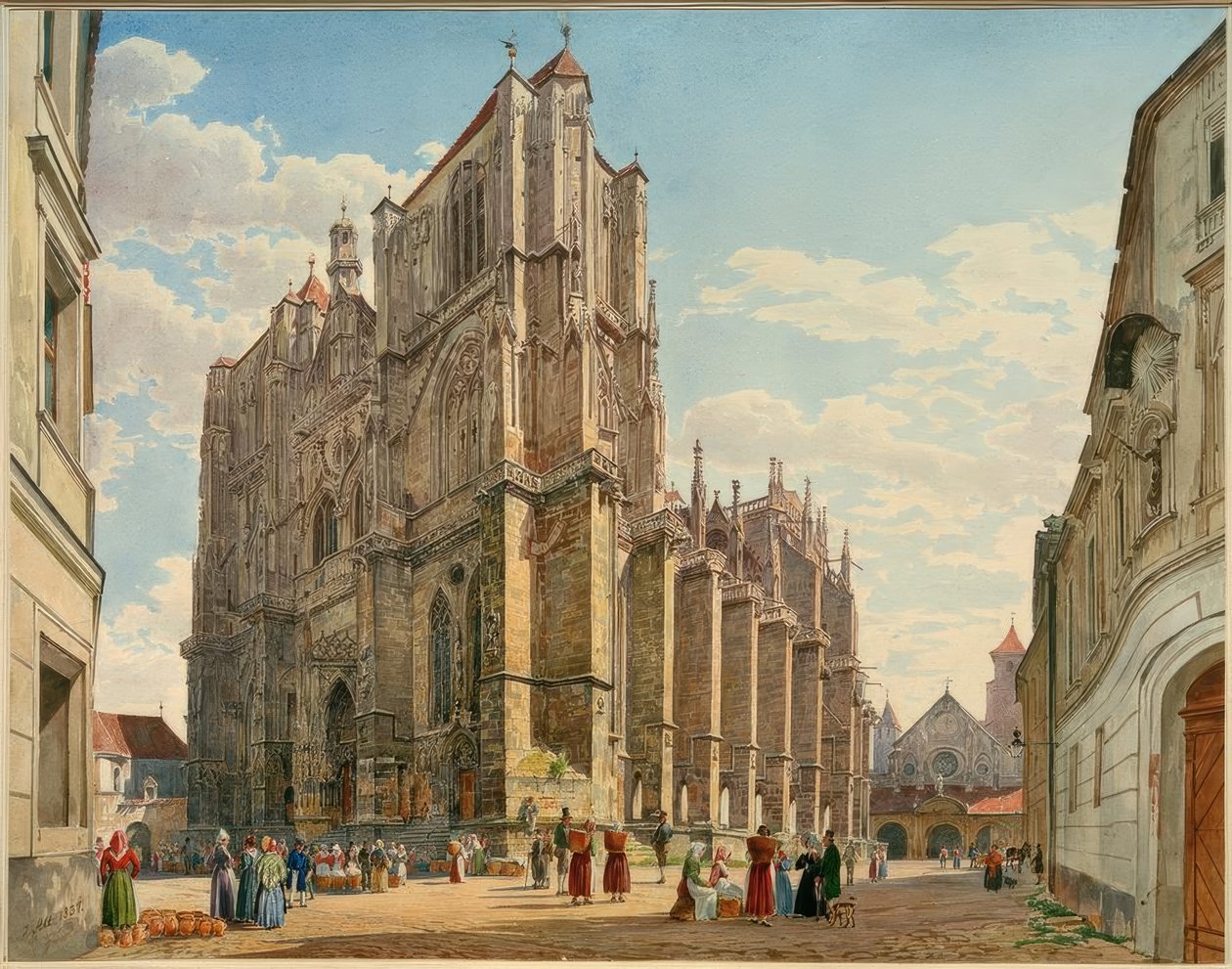 La Catedral de Ratisbona de Jakob Alt