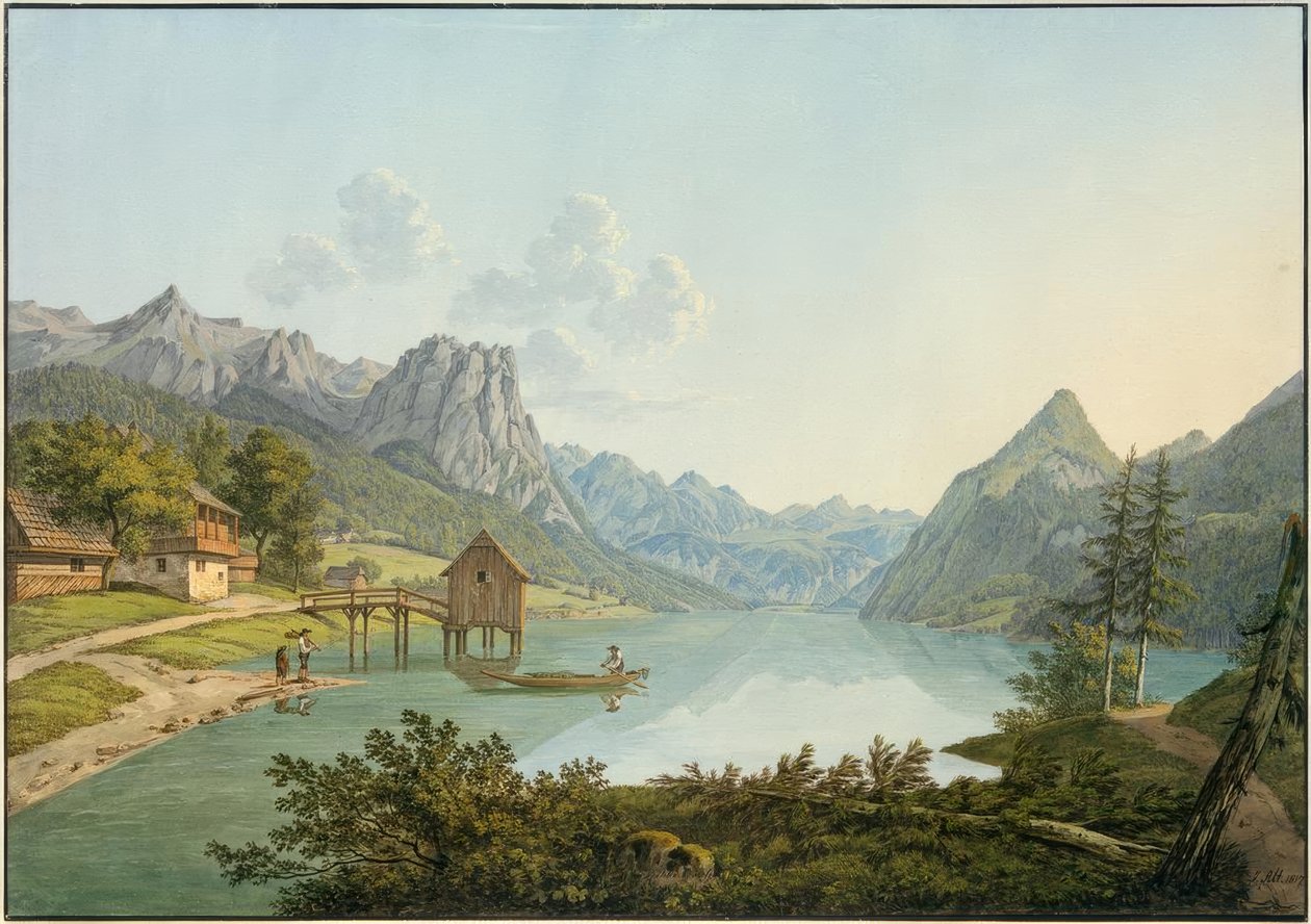 El lago Grundl de Jakob Alt
