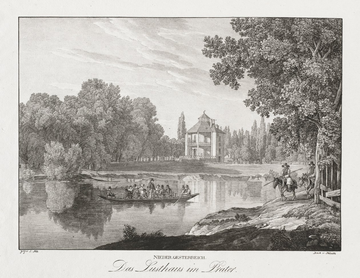Nieder-Österreich, Das Lusthaus im Prater de Jakob Alt