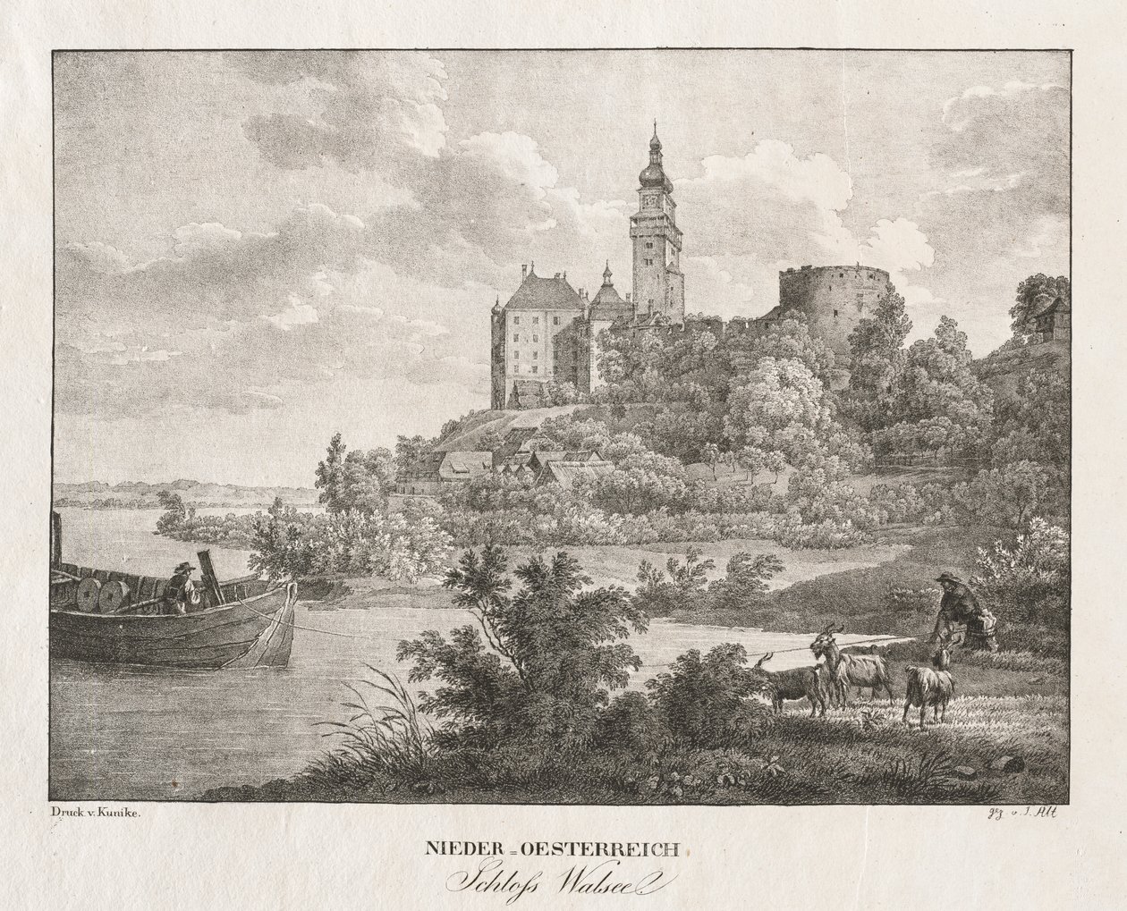 Nieder-oesterreich, Schloss Walseel de Jakob Alt