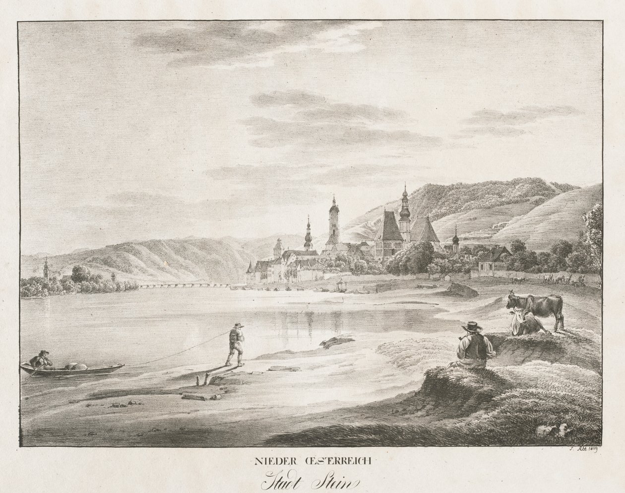 Nieder-oesterreich, Stadt Stein de Jakob Alt