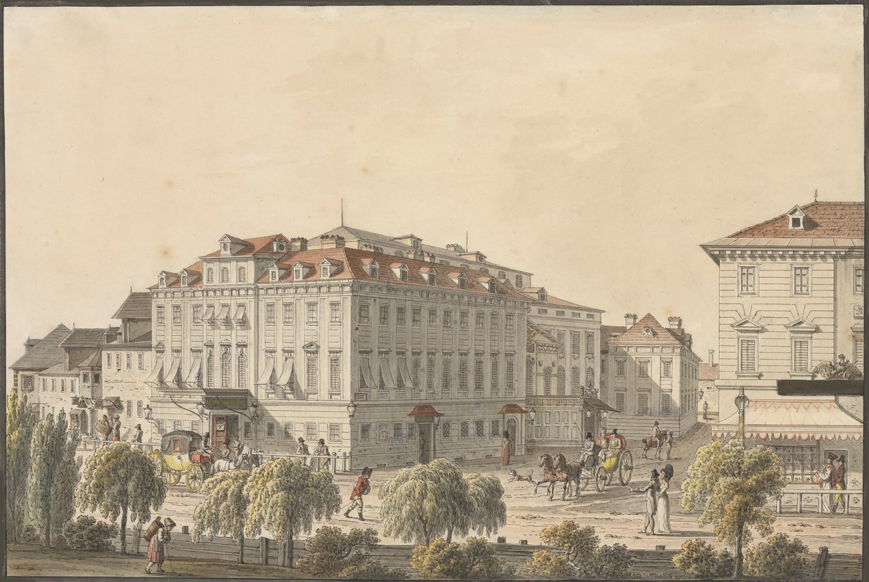 El Teatro an der Wien, ca 1816 de Jakob Alt