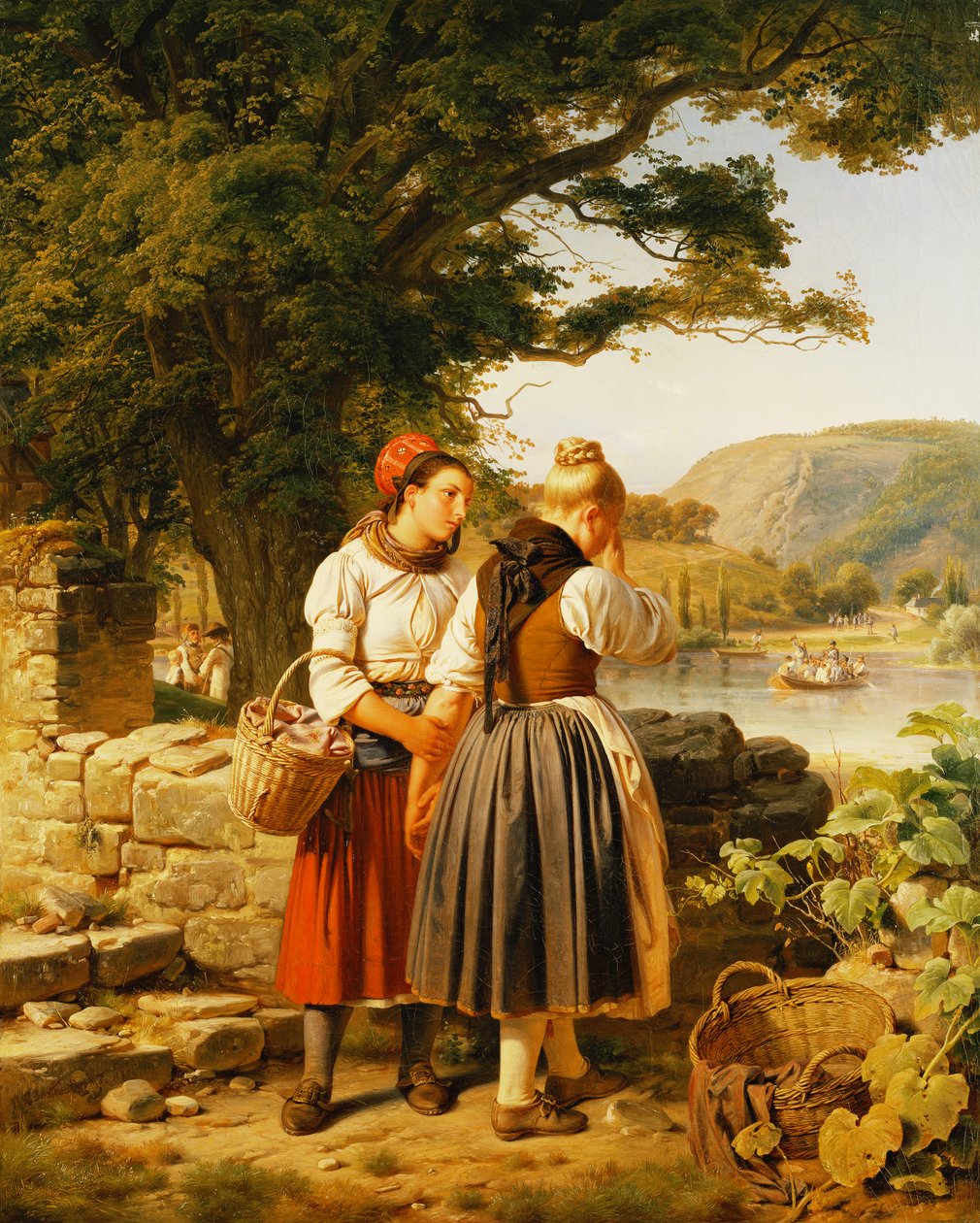 La despedida, 1842 de Jakob Becker