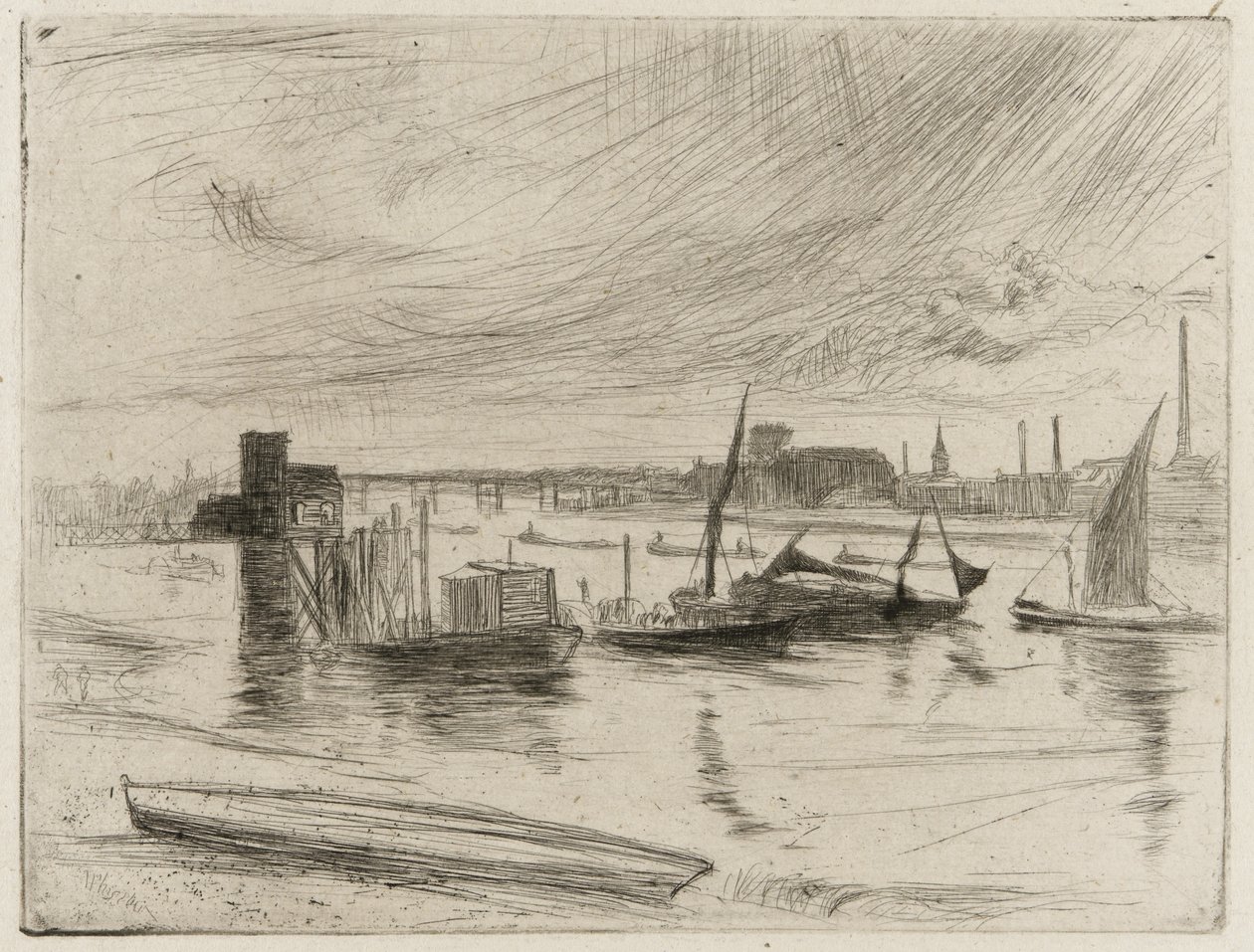 Mañana temprano, Battersea, 1861 de James Abbott McNeill Whistler