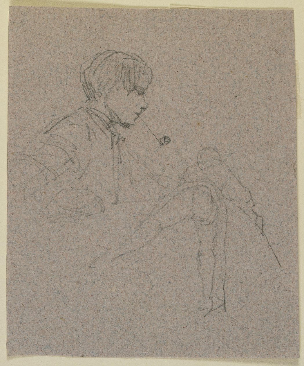 Joven fumando una pipa de James Abbott McNeill Whistler