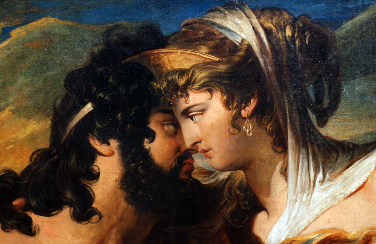 Júpiter y Juno en el Monte Ida (detalle) de James Barry