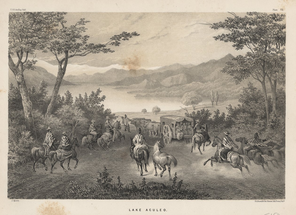 Lago Aculeo, 1855 de James Fuller Queen