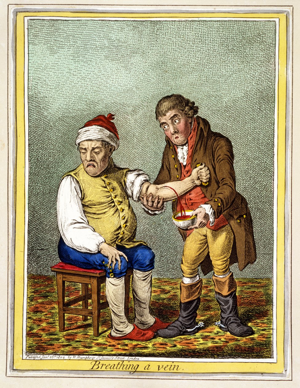 Sangría, pub. Londres 28 de Enero de 1804 de James Gillray