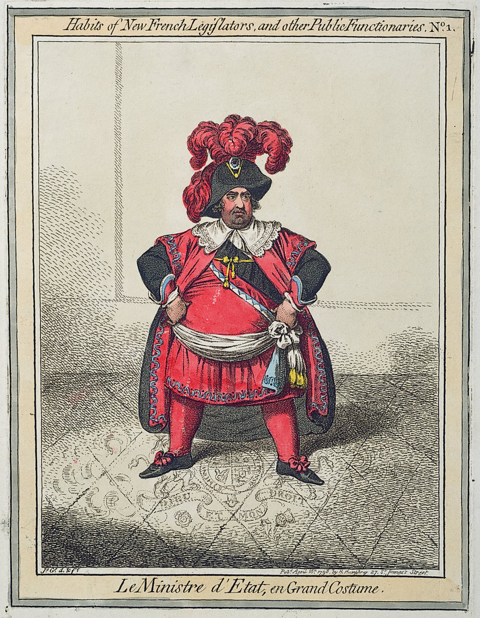 Delirios maníacos, o el pequeño Boney en un fuerte ataque, 1805 de James Gillray