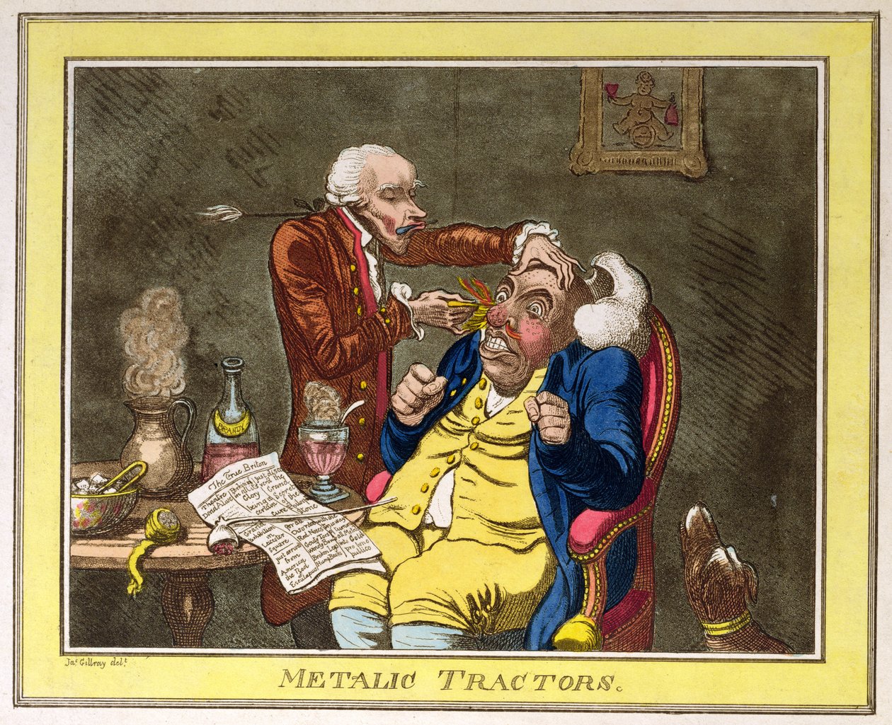 Tractores Metálicos, c.1801 de James Gillray
