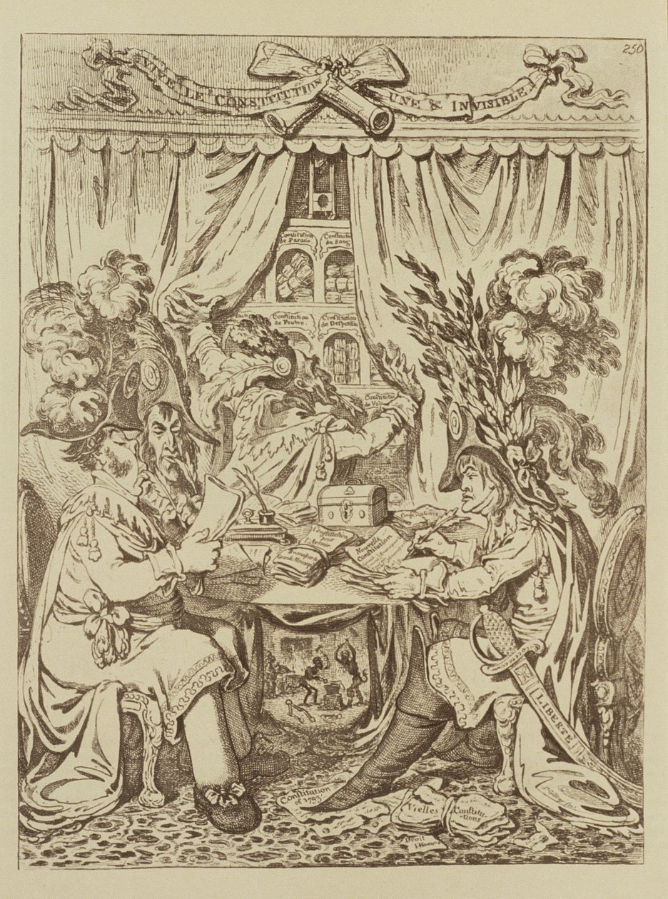 El triunvirato consular francés, 1800 de James Gillray