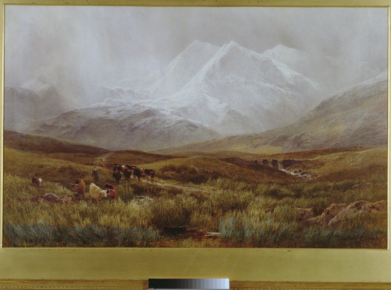 Tormenta de Nieve sobre Snowdon, 1879 de James Jackson Curnock