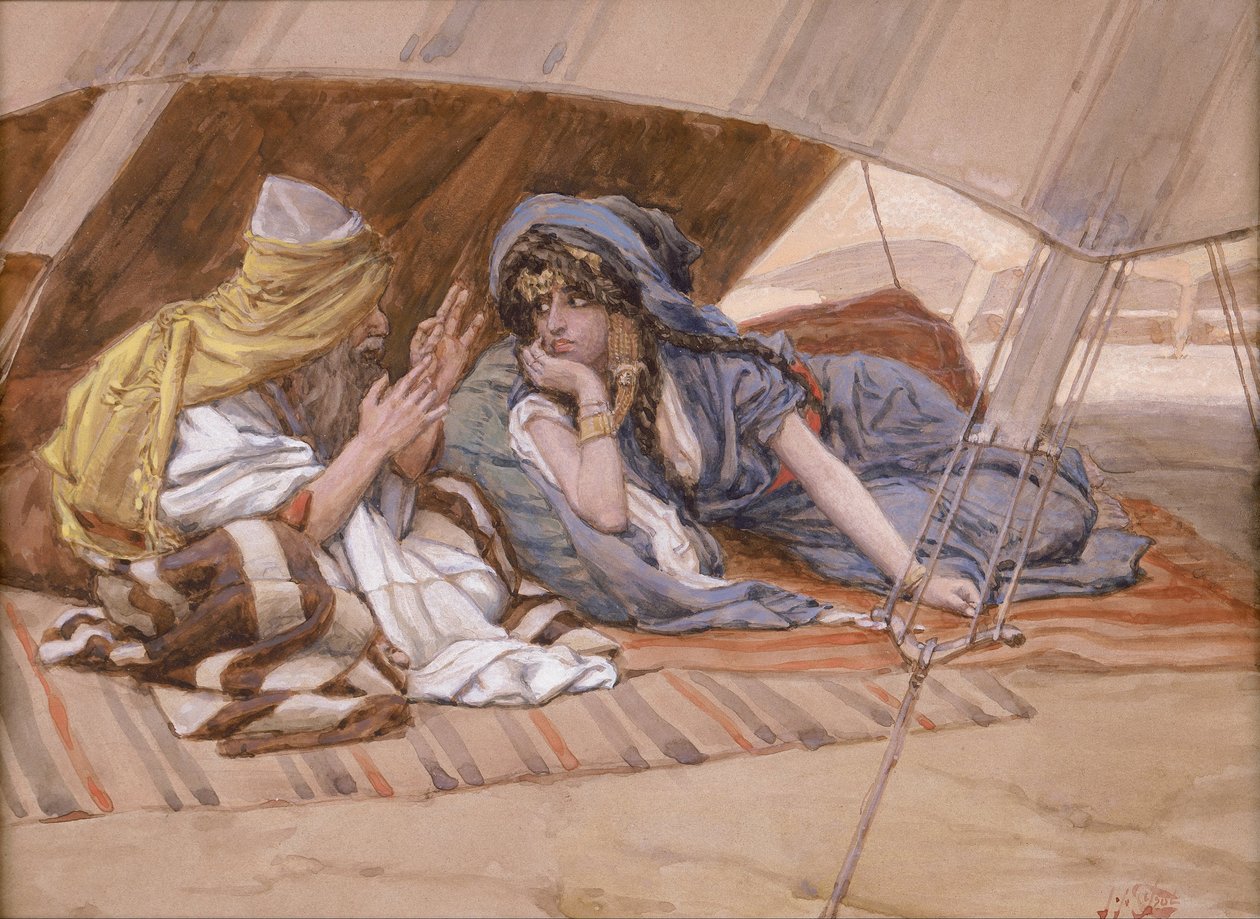 El consejo de Abram a Sarai de James Jacques Joseph Tissot