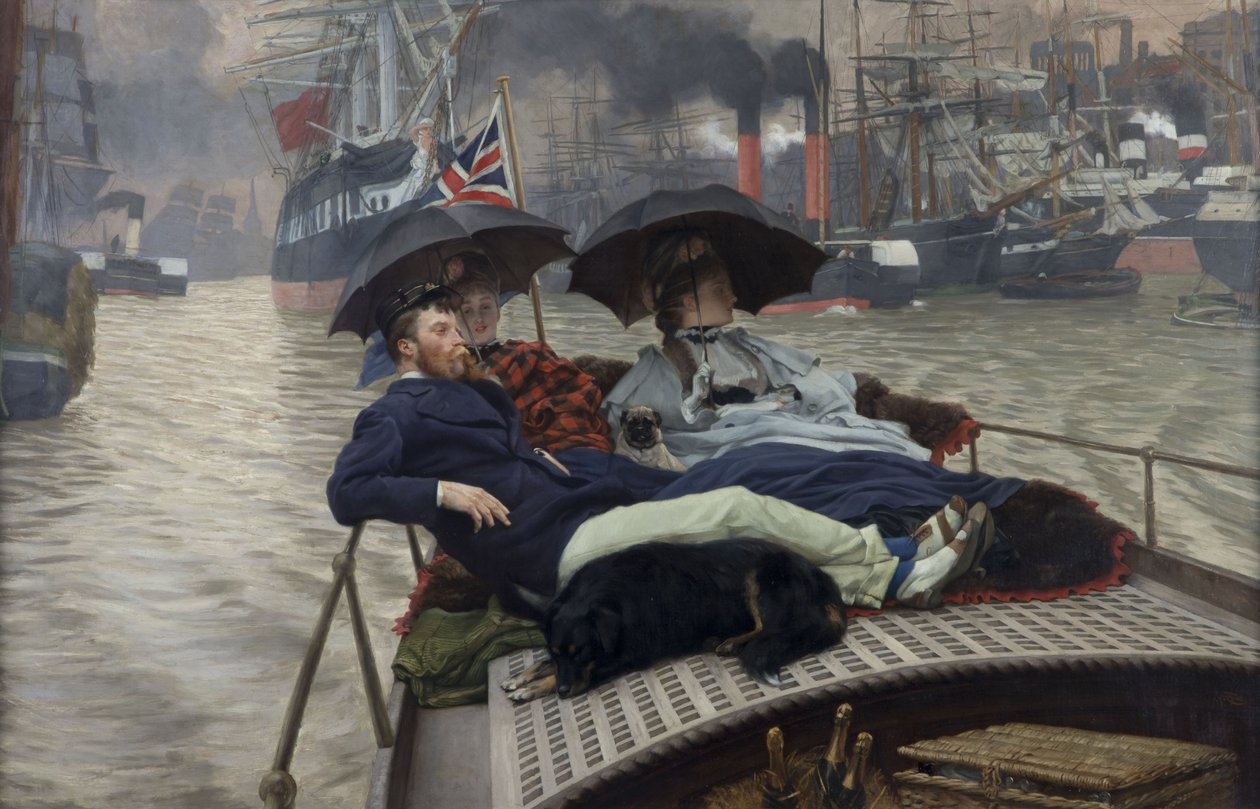 El Támesis, 1876 de James Jacques Joseph Tissot