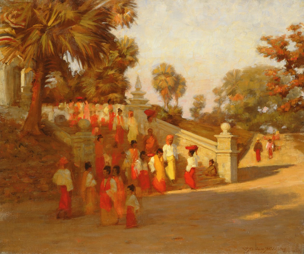 Reunión de oración birmana de James Raeburn Middleton
