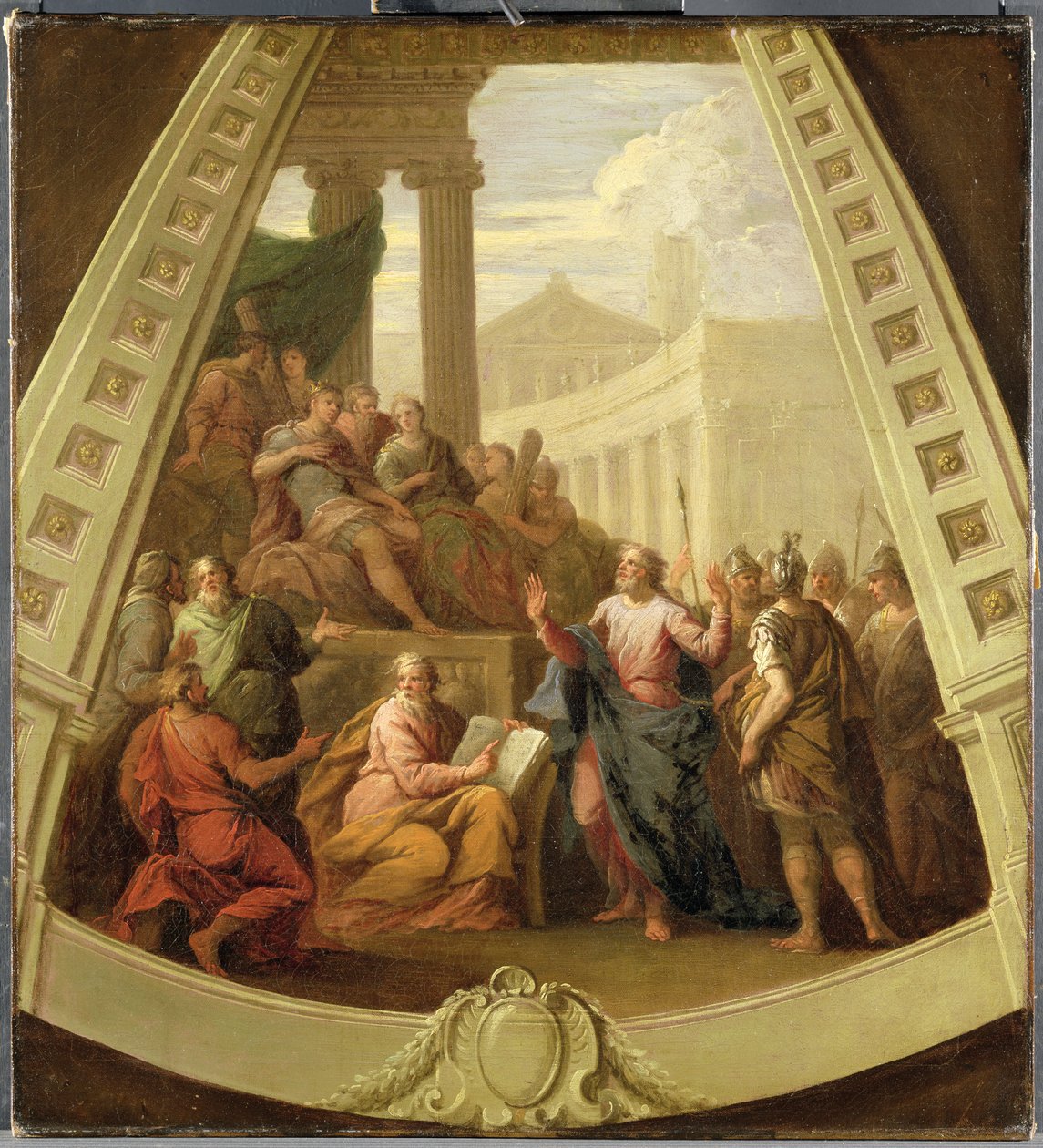 San Pablo ante Agripa, c.1710 de James Thornhill