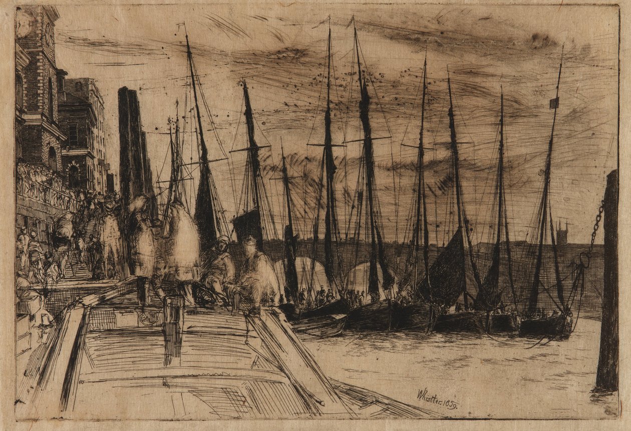 Billingsgate, 1859 de James Abbott McNeill Whistler