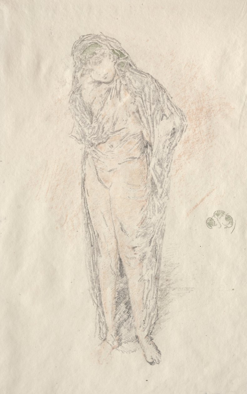 Figura drapeada de pie de James Abbott McNeill Whistler