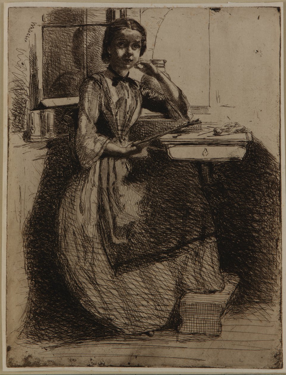 Gretchen en Heidelberg de James Abbott McNeill Whistler