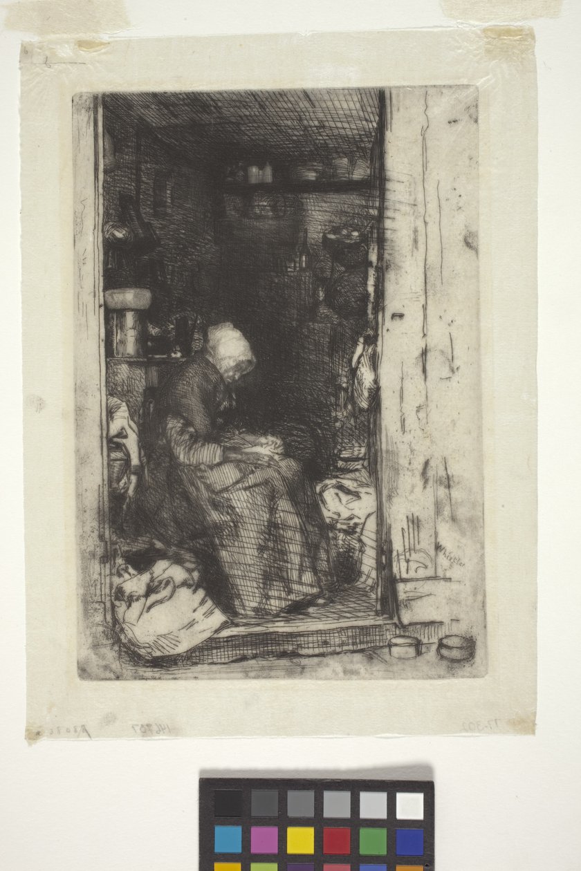 La Vielle Aux Loques (aguafuerte) de James Abbott McNeill Whistler