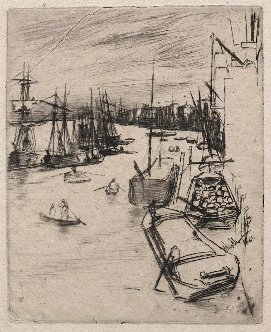 Pequeño Wapping, 1861 de James Abbott McNeill Whistler