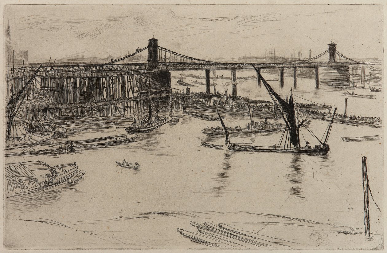 Viejo Puente de Hungerford de James Abbott McNeill Whistler