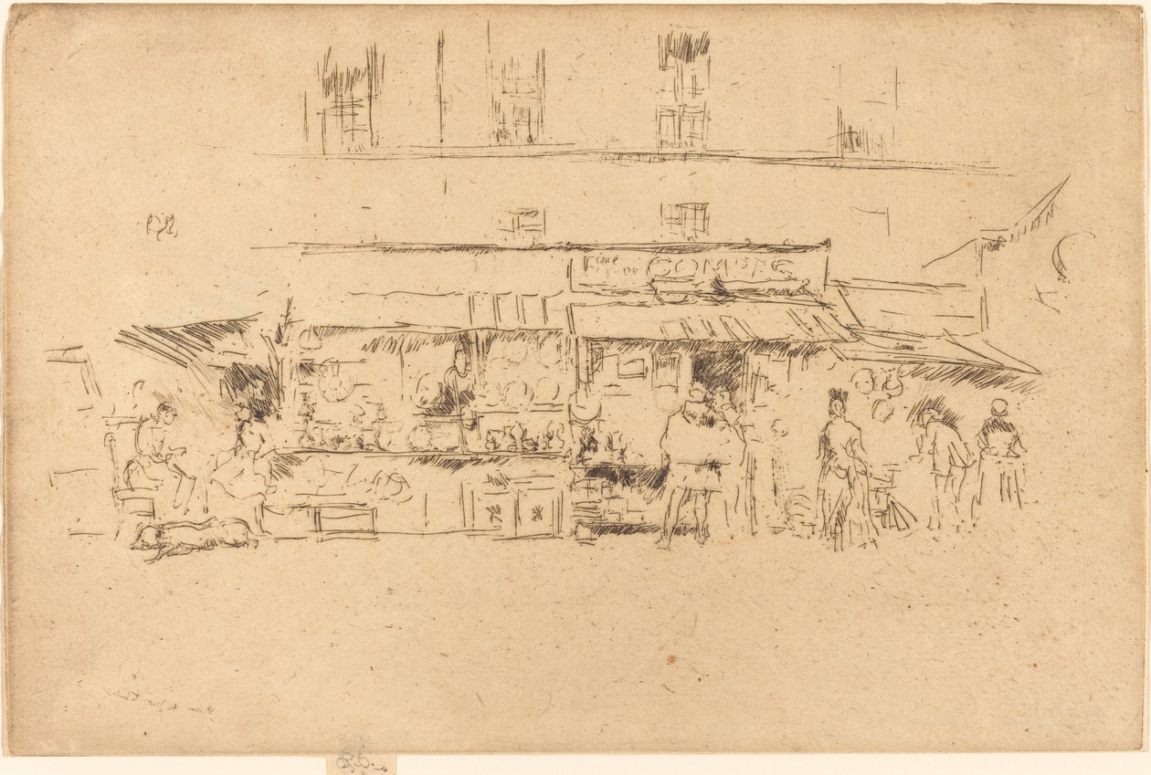Quai de Montebello, 1893 de James Abbott McNeill Whistler