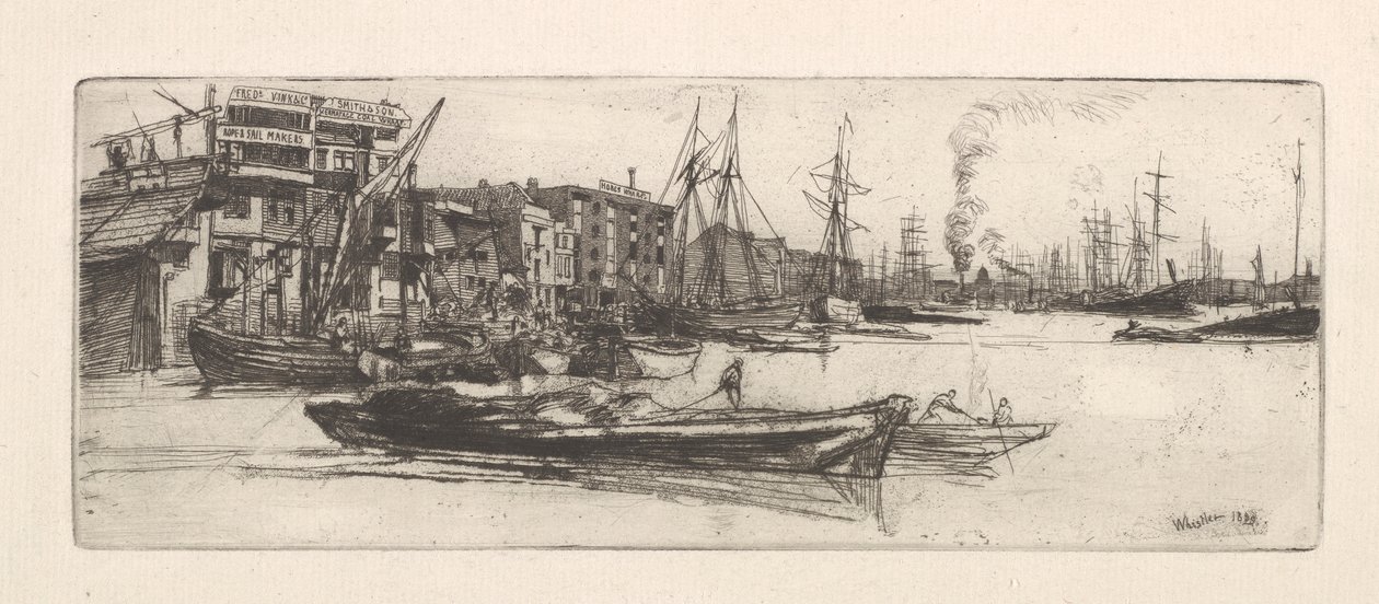 Almacenes del Támesis de James Abbott McNeill Whistler