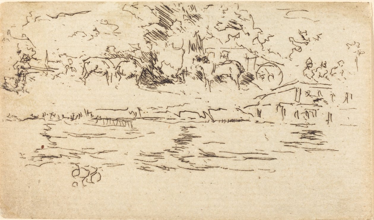 El camino de sirga de James Abbott McNeill Whistler