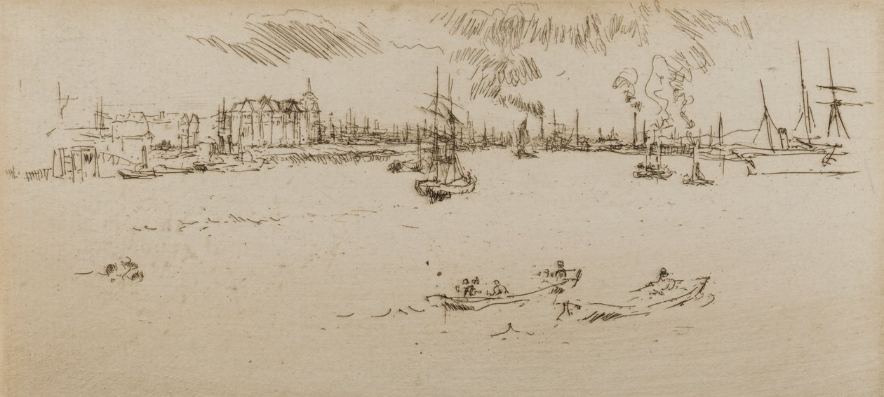 Tilbury, 1887 de James Abbott McNeill Whistler