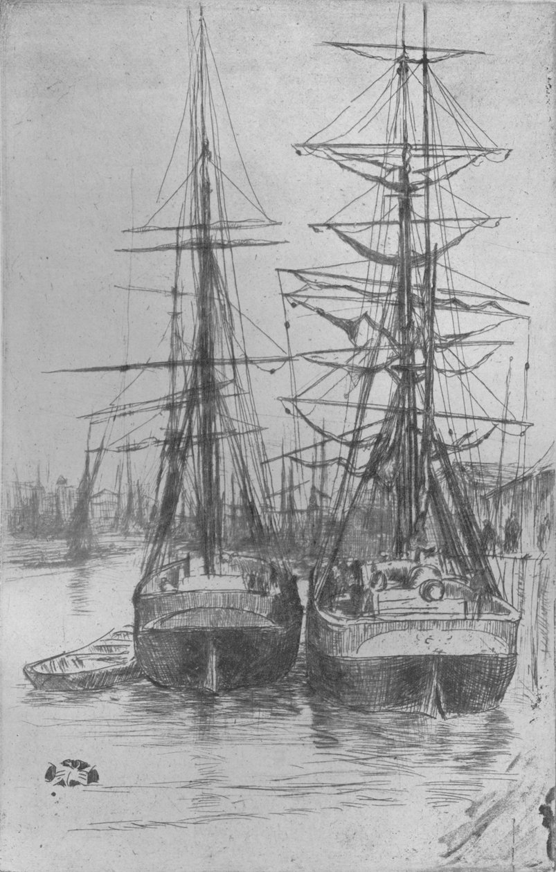 Dos Barcos de James Abbott McNeill Whistler