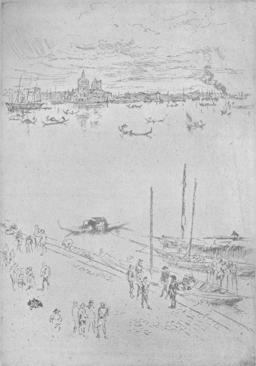Venecia vertical de James Abbott McNeill Whistler