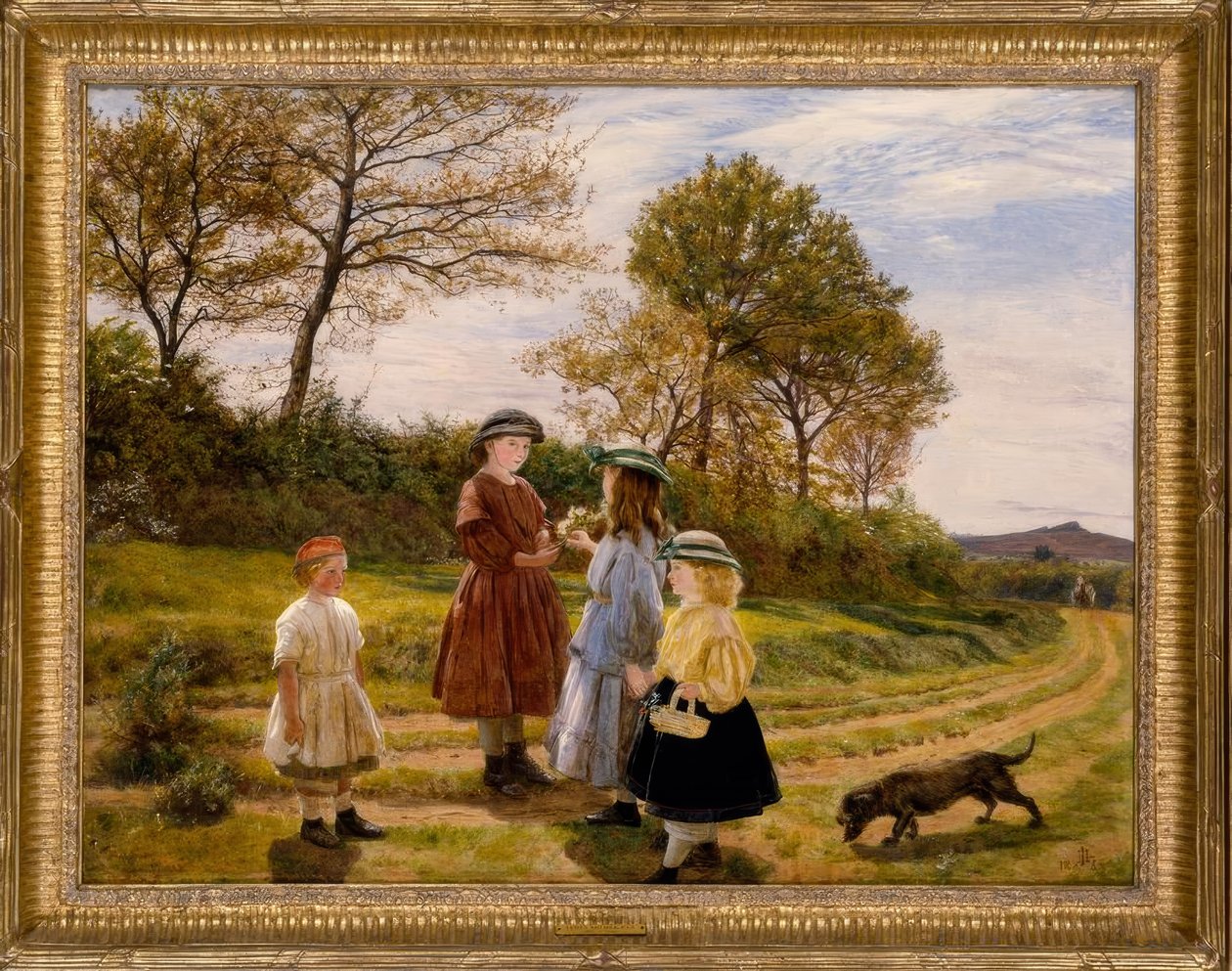 Las recolectoras de flores / Pintura, 1863 de James Archer