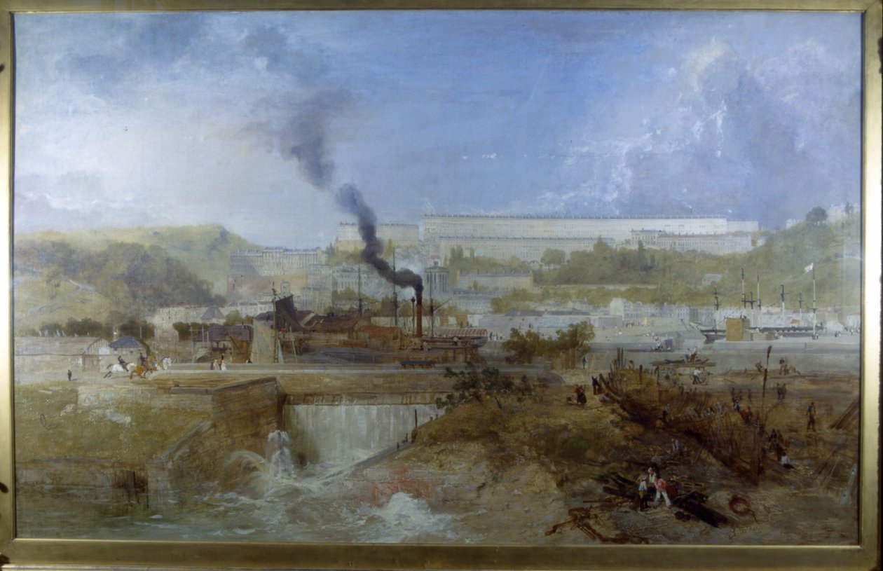 Clifton desde la presa Overfall de James Baker Pyne